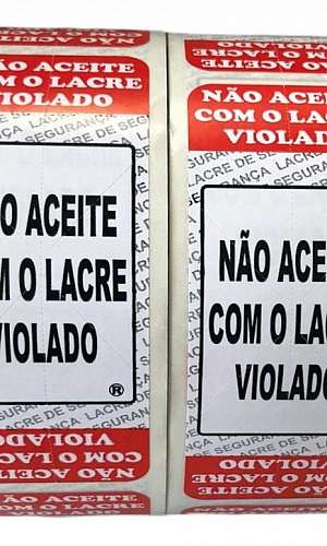 Etiqueta lacre de segurança destrutiva Etiqueta lacre de segurança destrutiva